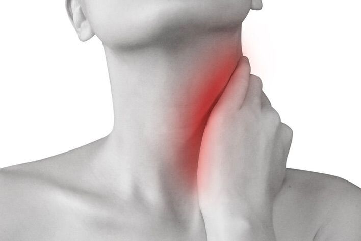 inflamación dos ganglios linfáticos como causa da dor no pescozo