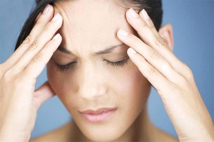 Dores de cabeza con osteocondrose cervical